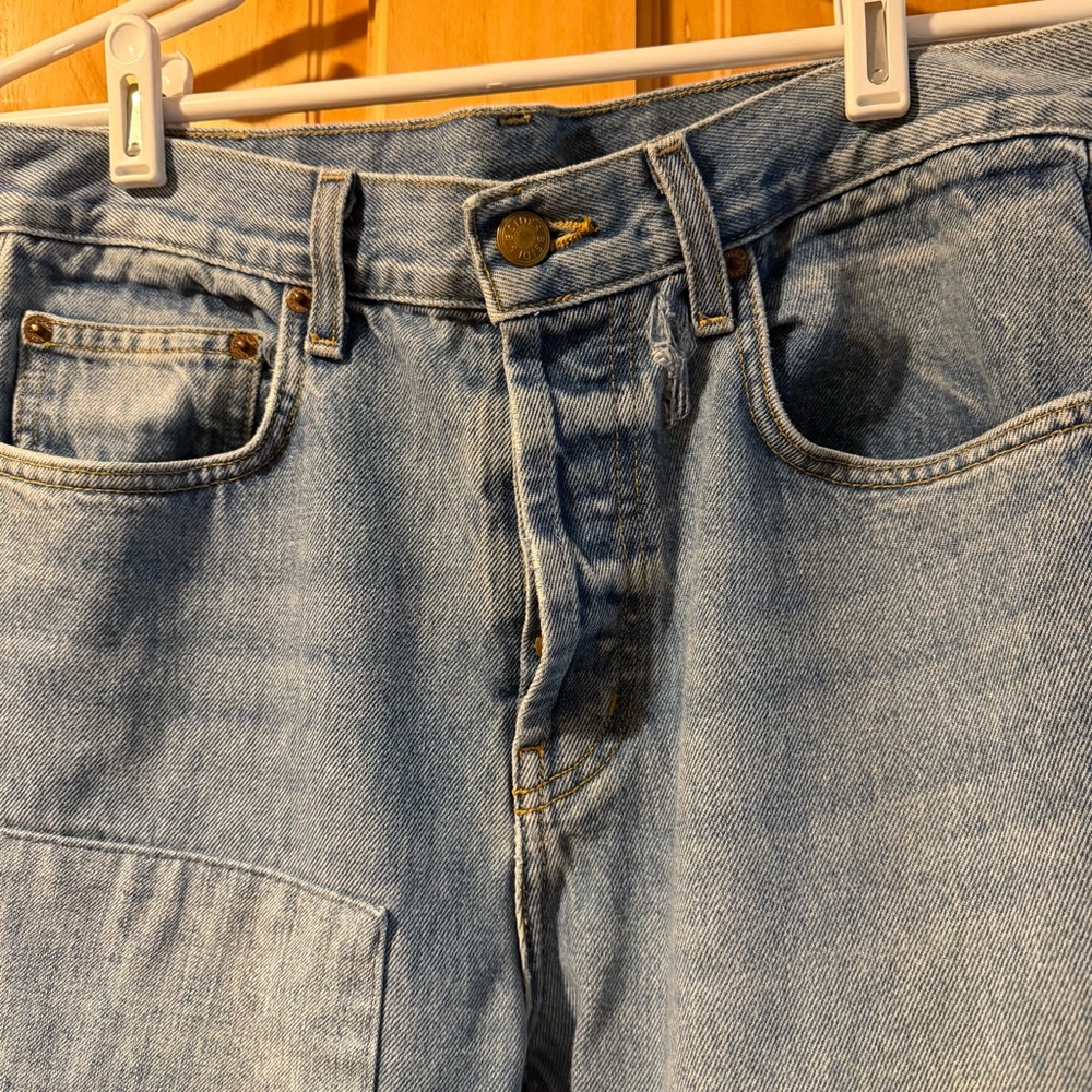 B Sides Patchwork Straight Leg Ankle Jean. Size 27 - Picture 4 of 17